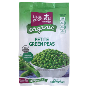 Recalled True Goodness items include Organic Petite Green Peas and Organic White Sweet Corn. A full list of recalled items is available on the FDA website.
