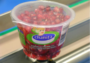 A container of arils is ready for market. Photo: Juran Technologies