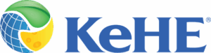 Blue, green and yellow KeHE logo