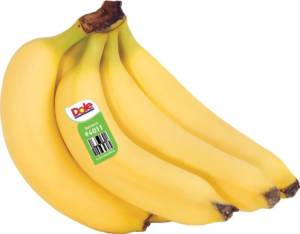 A closeup of a bunch of yellow bananas