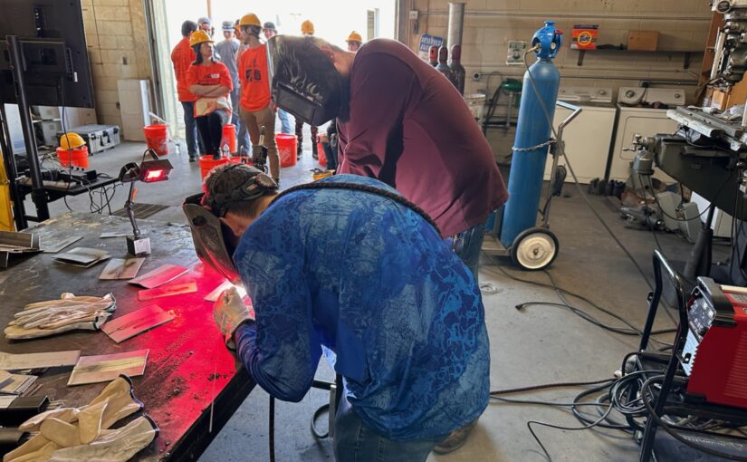 Students participate in hands-on training