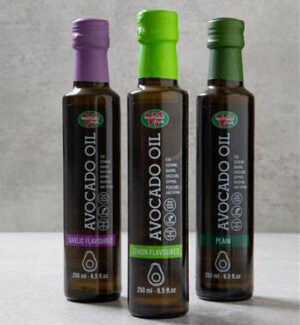 Bottles of avocado oil