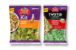 An image of two fresh salad kits