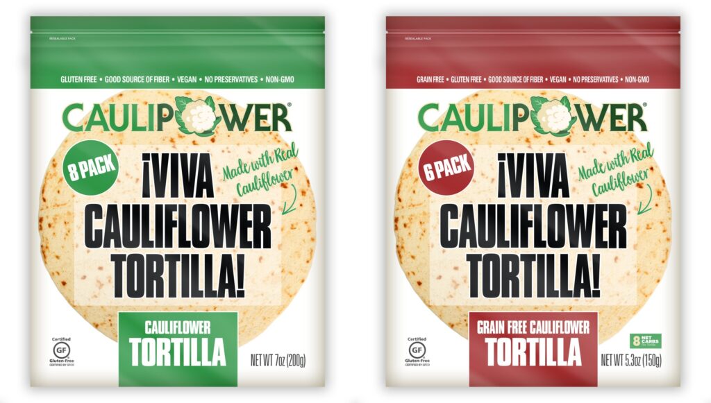 Cauliflower tortilla line coming from Caulipower
