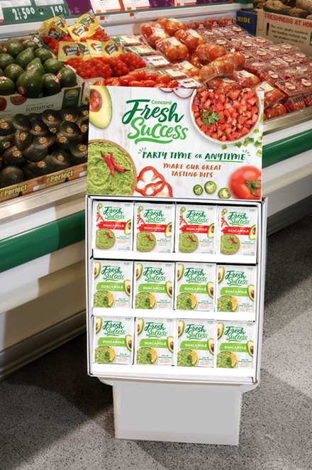 Concord Foods adds in-store display for avocado packets