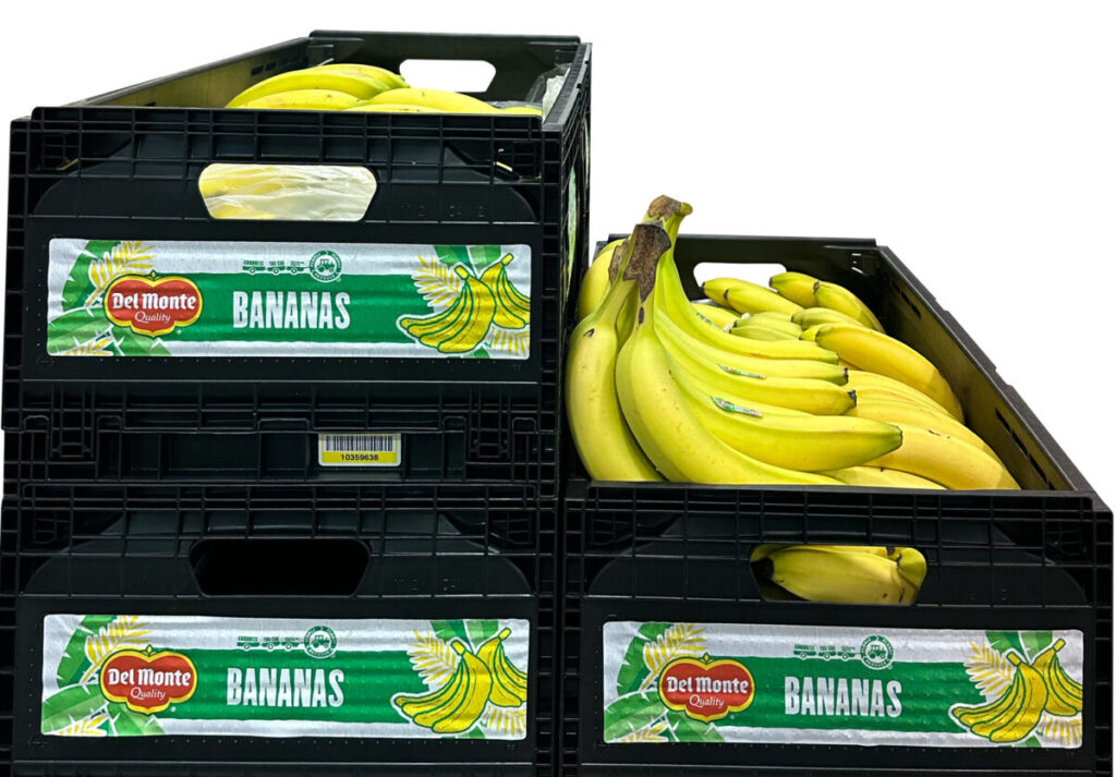 Del Monte partnership introducing reusable plastic containers for bananas