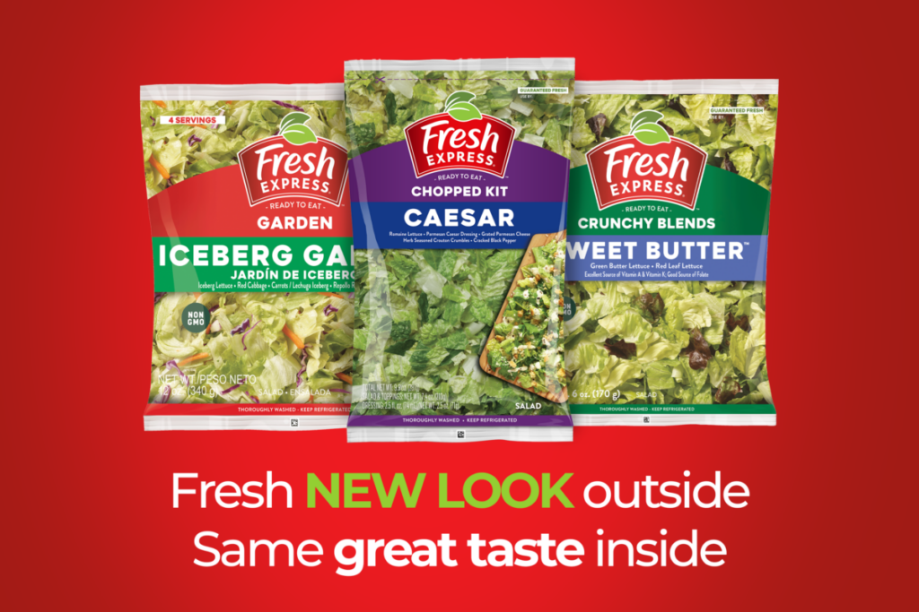 Fresh Express rebrand includes redesigned packaging