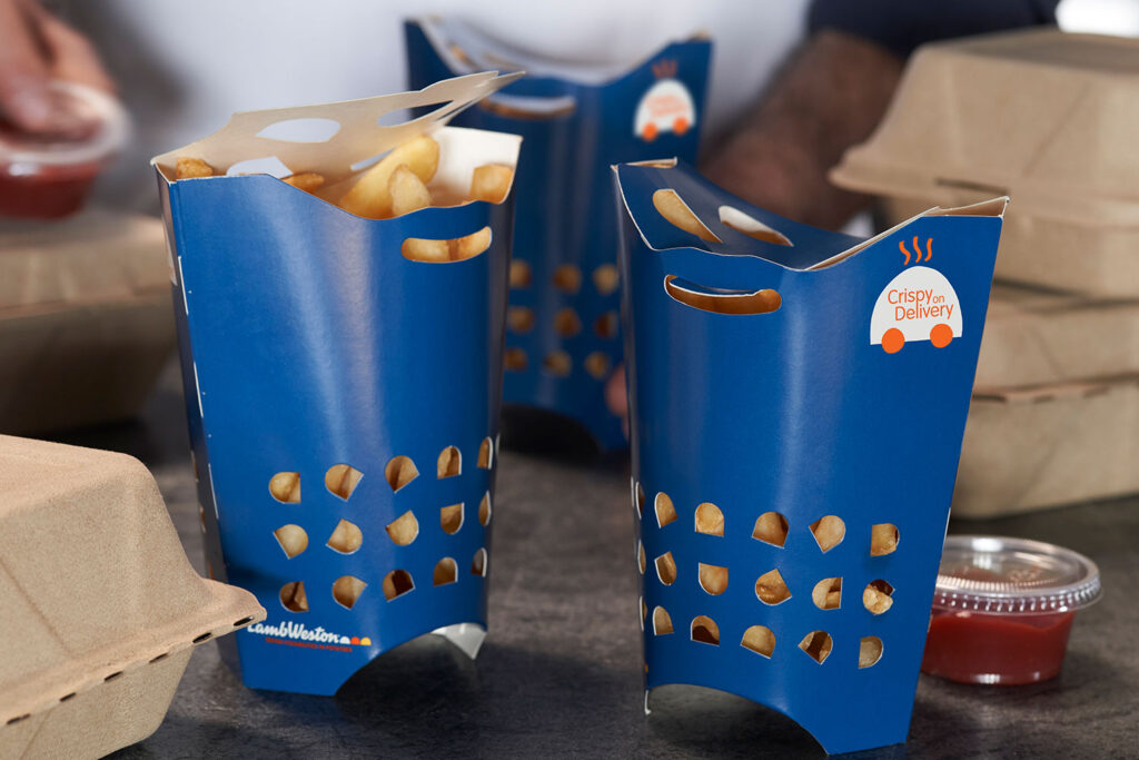 Company delivers crispy french fry delivery system