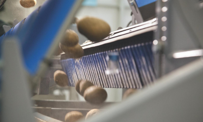 Produce sorting equipment data useful from processing line back to the field