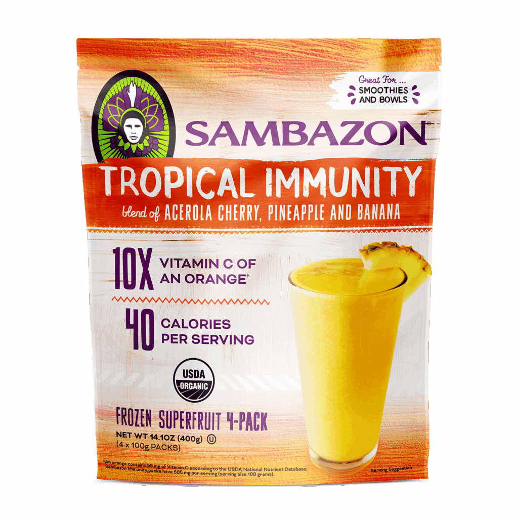 Sambazon launches Tropical Immunity Superfruit packs
