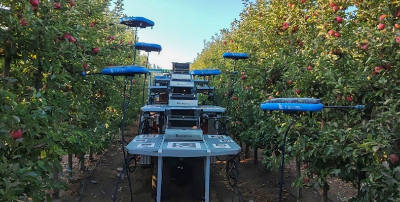 Airborne apples: Flying robots report for harvesting duty