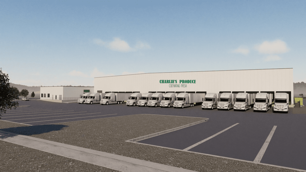 A rendering of Charlie's Produce's new, 66,000-square-foot facility in Spokane, Washington.