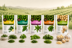 Agrifood company introduces flash-frozen herb pops